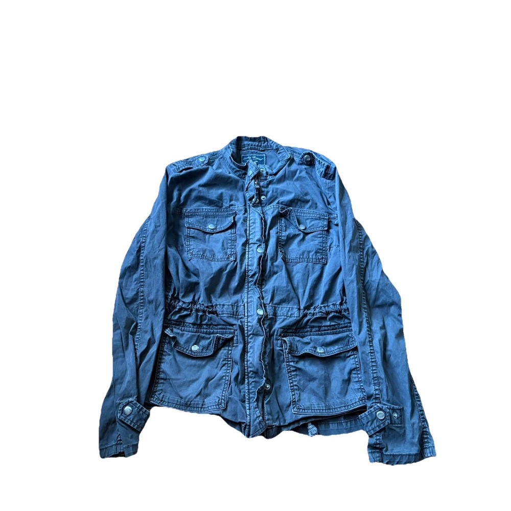 Lucky Brand Utility‎ Chore Jacket Black Military Women's Size Medium